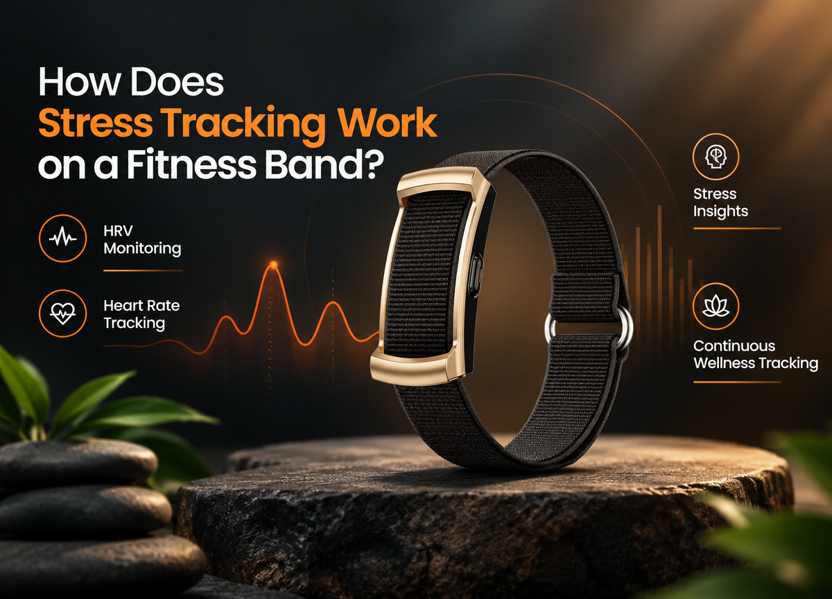 How Does Stress Tracking Work on a Fitness Band?