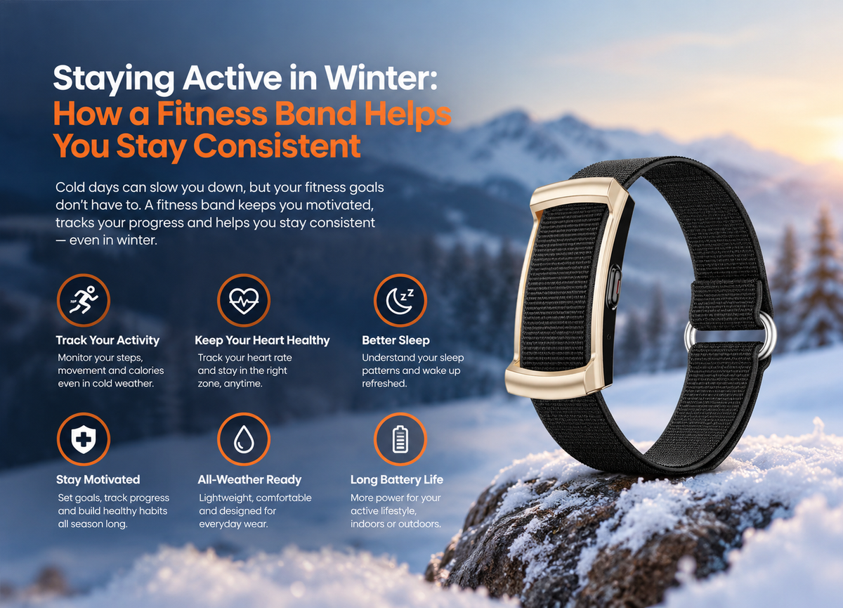 Staying Active in Winter: How a Fitness Band Helps You Stay Consistent